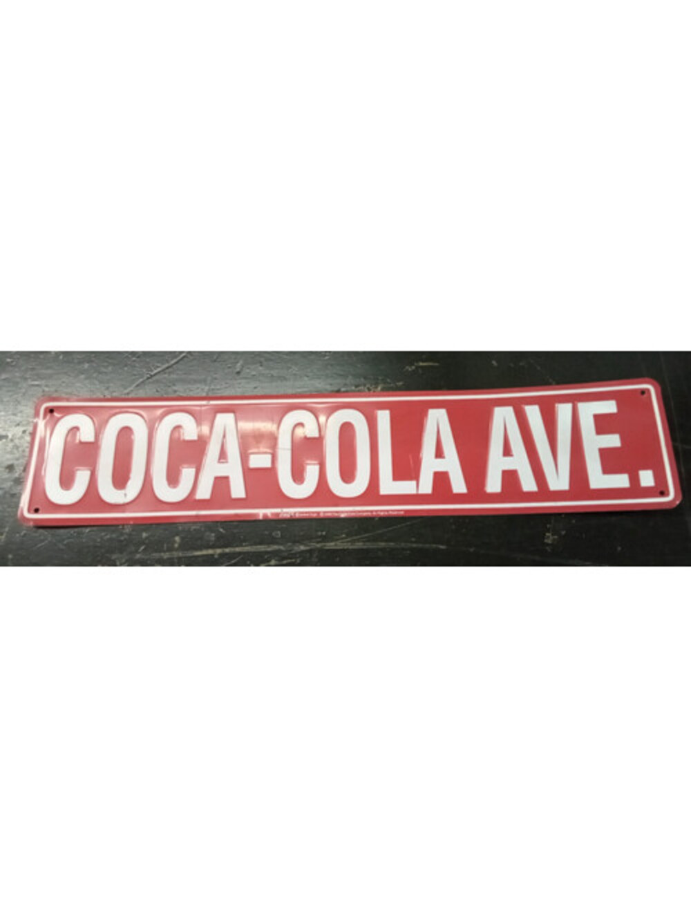 Vintage Style Coca-Cola Avenue Metal Sign. Great Condition.